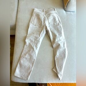 Abercrombie stretchy ankle straight leg khaki jeans size 25